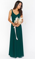 Thumbnail for your product : Show Me Your Mumu Jenn Maxi Dress ~ Emerald Chiffon