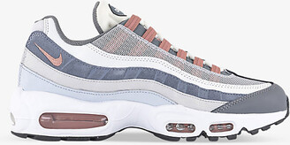 Nike Mens Vast Grey Red Stardust C Air Max 95 Chunky-sole Leather, Suede  and Woven Mid-top Trainers - ShopStyle Sneakers & Athletic Shoes