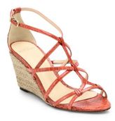 Thumbnail for your product : Alexandre Birman Watersnake Wedge Sandals