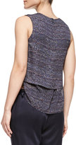 Thumbnail for your product : Theory Multi Tweed-Print Hodal C Silk Top