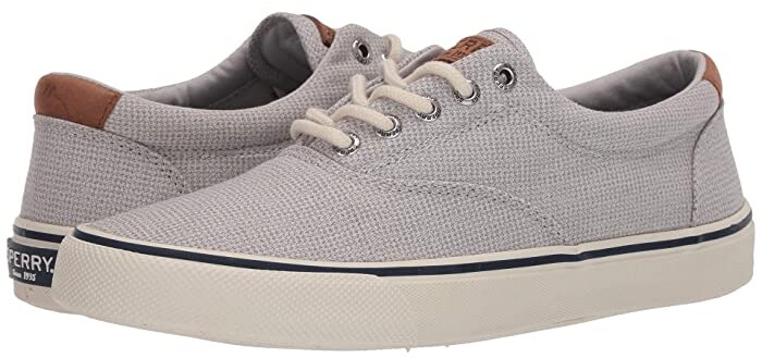 mens grey canvas trainers