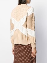 Thumbnail for your product : Barrie Colour Blocked Knitted Jumper