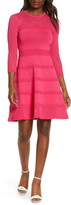 Thumbnail for your product : Vince Camuto Mix Stitch Pointelle Fit & Flare Dress