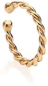 Jacquie Aiche 14K Yellow Gold Twisted Single Ear Band