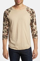 Thumbnail for your product : Obey 'Camo' Baseball T-Shirt