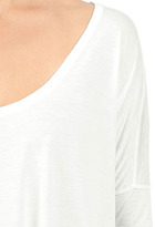 Thumbnail for your product : AG Jeans The Boxy Scoop Tee - Winter White
