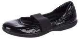 Thumbnail for your product : Prada Sport Patent Leather Round-Toe Flats