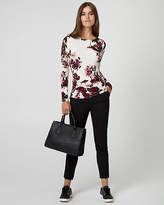 Thumbnail for your product : Le Château Floral Print Viscose Blend Sweater