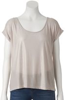 Thumbnail for your product : JLO by Jennifer Lopez glitter button-back top - women's