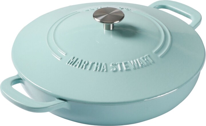 Martha Stewart Collection Eastholm Enamel Cast Iron 3 Quart Iron Dutch Oven