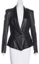 Thumbnail for your product : Jitrois Leather Shawl Collar Blazer w/ Tags