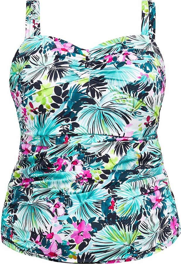 Gottex Swimwear Floral Tankini Bikini Top - ShopStyle Two Piece Swimsuits