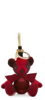 Thumbnail for your product : Burberry Thomas Bear Check Cashmere Bag Charm, Parade Red