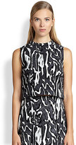 Thumbnail for your product : Proenza Schouler Flock Printed Crepe Tee