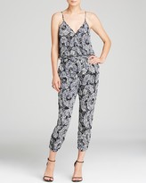 Thumbnail for your product : Aqua Jumpsuit - Zulu Cami Ruched Leg