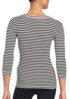 Thumbnail for your product : Striped Knit Three-Quarter Sleeve Top
