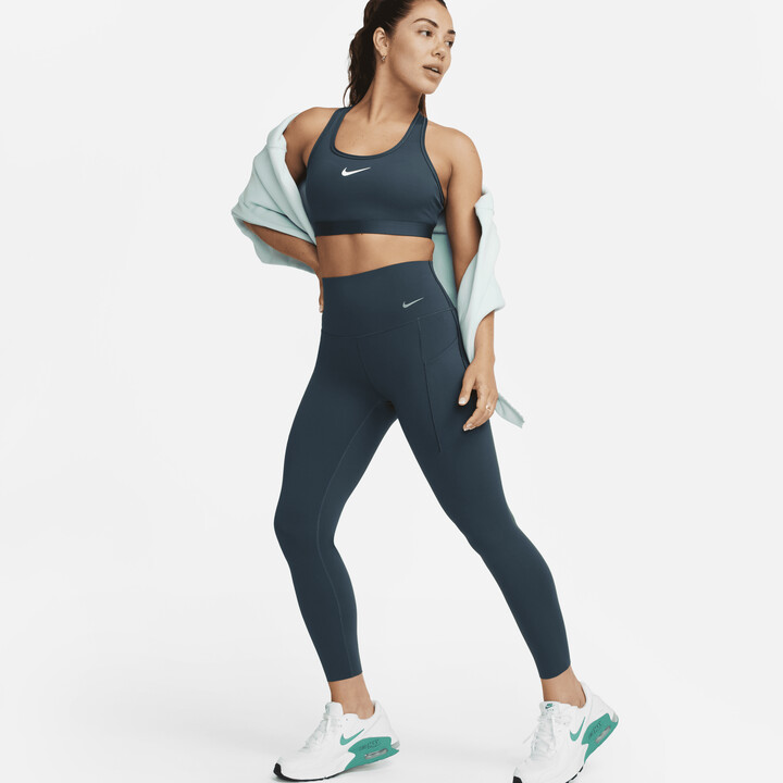 Nike Running Swoosh Dri-FIT 7/8 leggings in grey - ShopStyle Activewear  Trousers