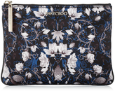 Thumbnail for your product : Jimmy Choo Nina L English Floral Print Fabric Large Pouch