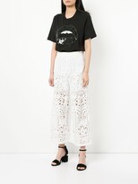 Thumbnail for your product : Markus Lupfer Lace Cut-Out Trousers