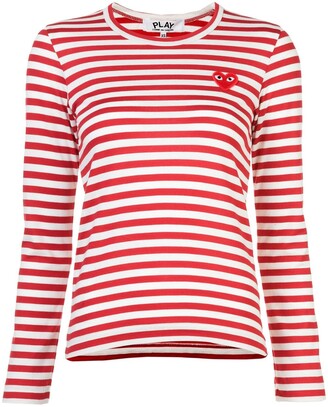 comme des garcons striped t shirt mens