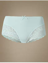 Thumbnail for your product : M&S Collection Lace High Rise Midi Knickers