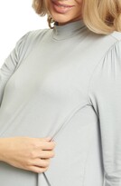 Thumbnail for your product : Everly Grey Sherry Maternity/Nursing Mock Neck Top