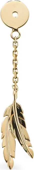 Robinson Pelham 18K yellow gold Feather Wishback earring