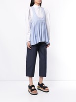 Thumbnail for your product : Henrik Vibskov Low Neck Striped Top