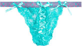 Thumbnail for your product : Wet Seal Printed Waist Lace Thong