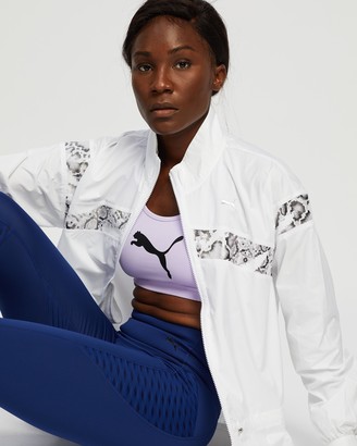 Puma Women's White Jackets - Train Untamed Woven Jacket - Size XS at The Iconic