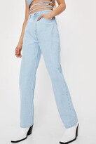 Thumbnail for your product : Nasty Gal Womens Petite Star Design High Waisted Jeans