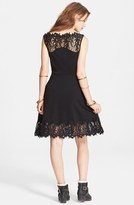 Thumbnail for your product : Free People 'Forget Me Not' Crochet Trim Fit & Flare Dress