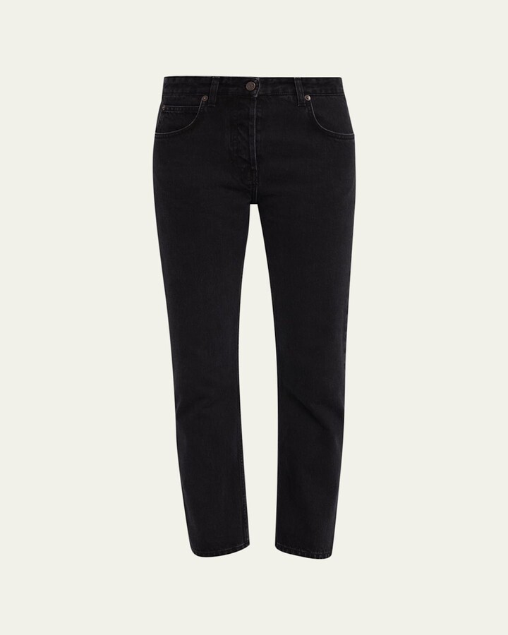 The Row Riaco Slim-Leg Crop Jeans