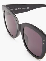 Thumbnail for your product : Alaïa Eyewear - Studded Cat-eye Acetate Sunglasses - Black