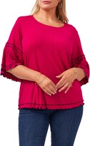 Thumbnail for your product : Vince Camuto Embroidered Bell Sleeve Knit Top