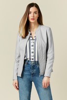 Thumbnail for your product : Wallis Grey Faux Leather Jacket