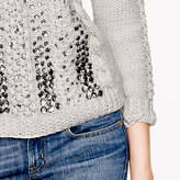 Thumbnail for your product : J.Crew Collection handknit jeweled cable sweater