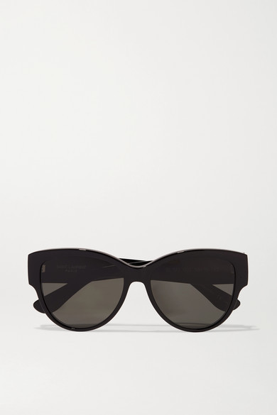 SAINT LAURENT - Round-frame Acetate Sunglasses - Black