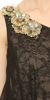 Thumbnail for your product : Marchesa Notte One Shoulder Tiered Gown