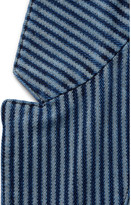 Thumbnail for your product : Officine Generale Indigo Striped Cotton Blazer