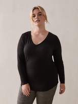 Thumbnail for your product : Long-Sleeve V-Neck T-Shirt - Addition Elle