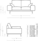 Thumbnail for your product : Swoon Tulum Fabric 2 Seater Sofa