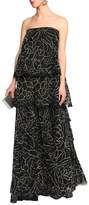 Thumbnail for your product : Sachin + Babi Strapless Tiered Embellished Corded Lace Gown