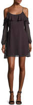 Thumbnail for your product : Cupcakes And Cashmere Sundra Cold-Shoulder Chiffon Dress