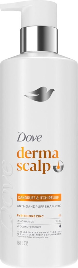 Dove Derma Scalp Shampoo Dandruff & Itch Relief, 16 fl oz