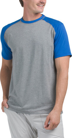 TJMAXX Carrollton Color Blocked T-Shirt For Men, Spandex/Cotton/Viscose