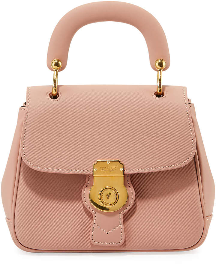 Burberry Trench Small Leather Top Handle Bag, Light Pink ShopStyle