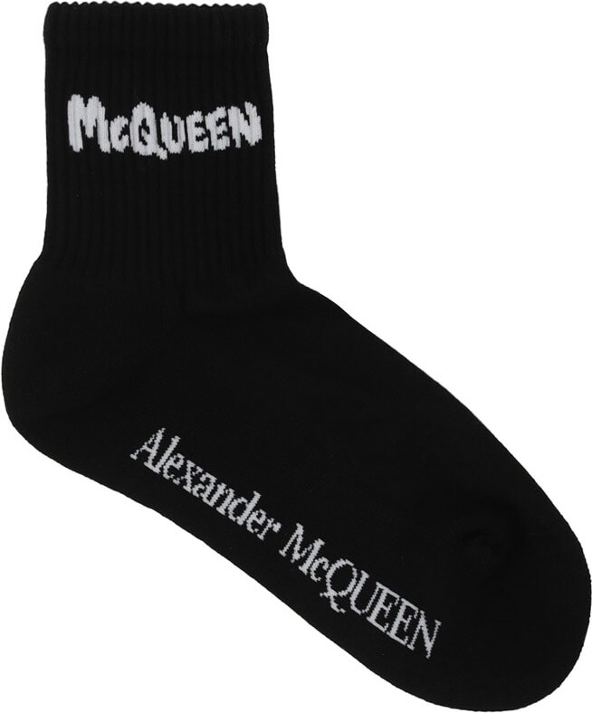 Alexander McQueen Graffiti Socks - ShopStyle