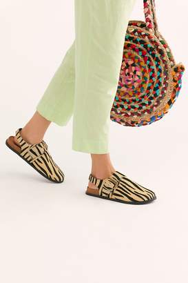 Fp Collection Printed Seattle Sling Back Flat