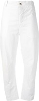 Thumbnail for your product : Forme D�expression Straight Ankle Striped Trousers